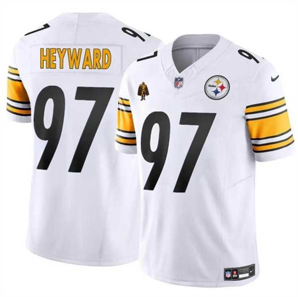 Men & Women & Youth Pittsburgh Steelers #97 Cameron Heyward White F.U.S.E. With Walter Payton Patch Vapor Limited Stitched Jersey,We sell and wholesale Men & Women & Youth Pittsburgh Steelers #97 Cameron Heyward White F.U.S.E. With Walter Payton Patch Vapor Limited Stitched Jersey on line form chian!